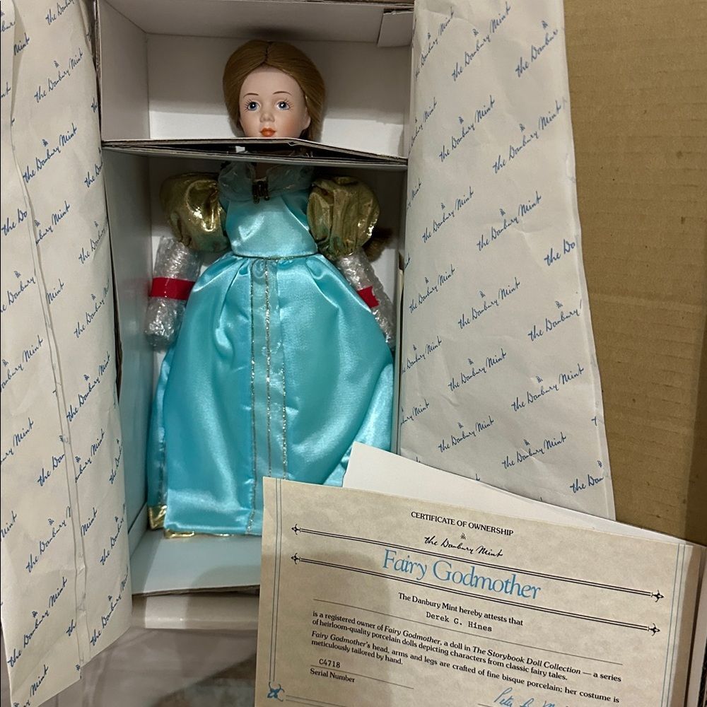 The Storybook Collection The Danbury Mint Fairy Godmother Porcelain Doll
